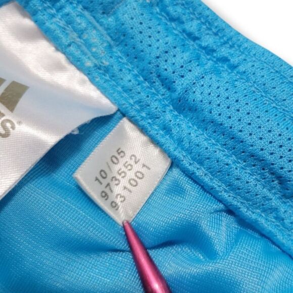 2005 Vintage Adidas Pants Size XL W35"xL26" Adidas Crop Pants Cropped Pants Blue - Picture 7 of 8